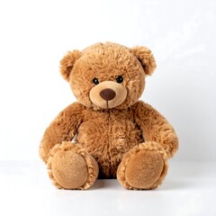 Obraz premium Fluffy brown bear plush toy