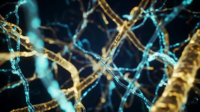 Hippocampal neurons glowing as they form new connections