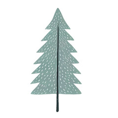 Christmas tree cute drawing doodle illustration