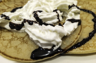 Sweet American pancakes