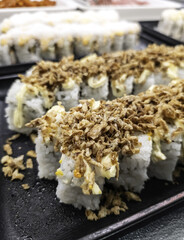 Sushi with Japanese flavors