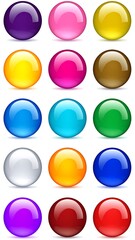 Colorful glossy circles