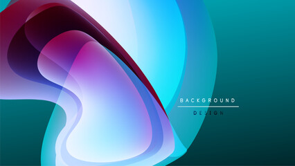 Abstract fluid shapes, vibrant colors blend. Modern design, dark background creates contrast, smooth gradients present.