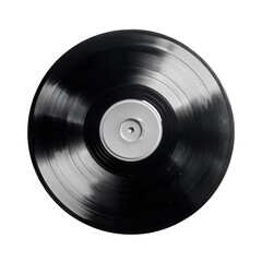 Obraz premium Black vinyl record, top view (1)
