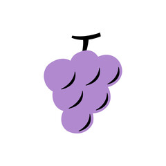 Simple Grape Bunch Illustration