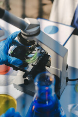 Researchers working in the clinical laboratory