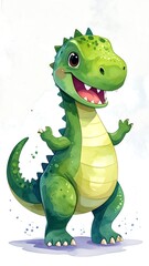 Cute cartoon dinosaur (2)