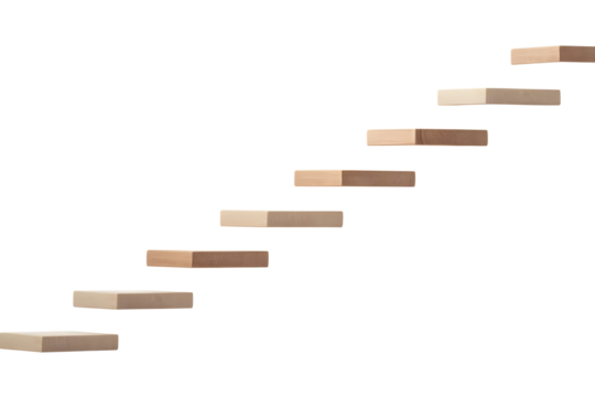 Business Growth Ladder Illustration
