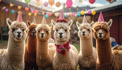 Festive Alpacas Party  