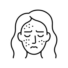 acne skin care concept icon
