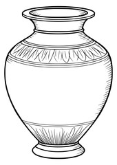 Vector illustration of a vase