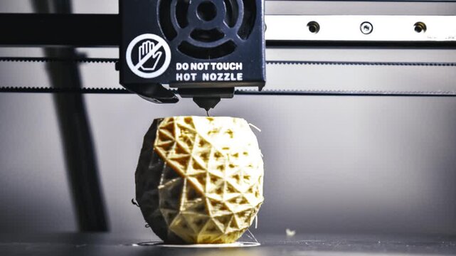 Timelapse of a 3d printer printing
