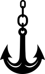 tow hook silhouette vector illustration