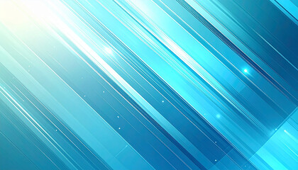 Diagonal blue and white abstract geometric lines with light flares image