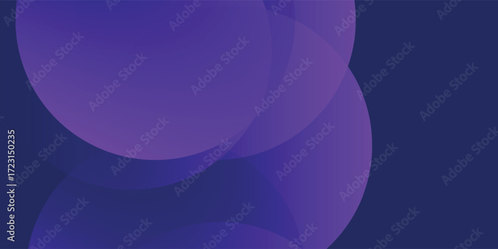 Fototapete minimal geometric background. purple elements with fluid gradient. dynamic shapes composition. vecto