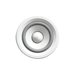 White speaker icon, circular, audio