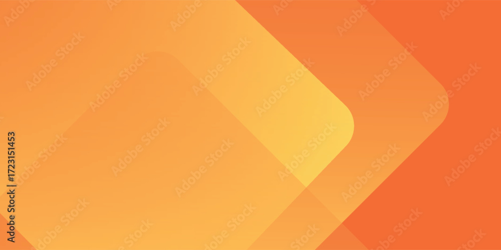 Poster abstract orange and yellow geometric background. dynamic shapes composition. cool background design