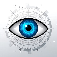 Futuristic eye graphic design