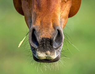 Close-up of a horse's nose