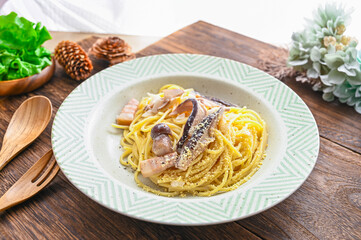 ポルチーニ茸のパスタ