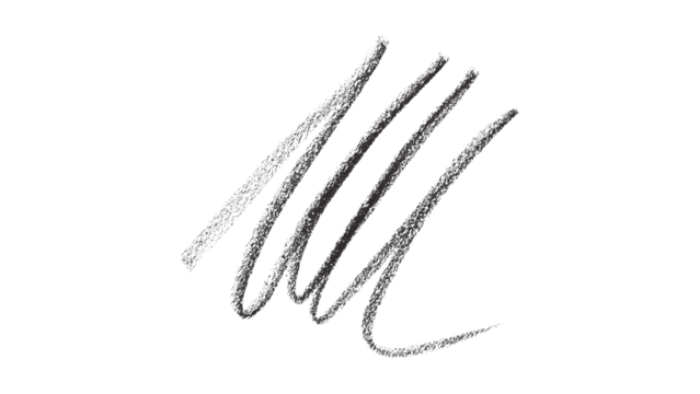 Hand drawn black pencil lines, circles, stripes and squiggly lines on transparent background. - Powered by Adobe