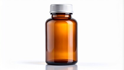 Medicine bottle isolated on white background high quality realistic