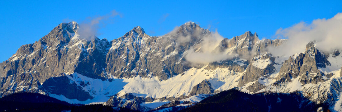 Dachsteingebirge, Dachsteinmassiv, N&ouml;rdliche Ostalpen, &Ouml;sterreich, Europa, Panorama 