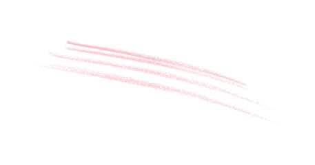 Hand drawn pink pencil lines, circles, stripes and squiggly lines on transparent background.