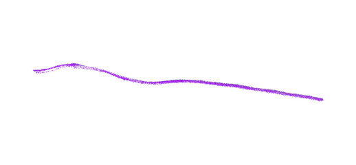 Hand drawn purple pencil lines, circles, stripes and squiggly lines on transparent background.
