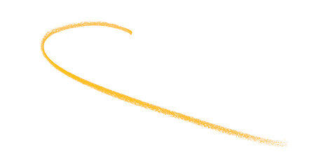 Hand drawn yellow pencil lines, circles, stripes and squiggly lines on a transparent background.