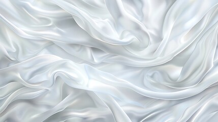 Obraz premium Soft and Flowing Silk Fabric Texture with Elegant Curves and Gentle Shine, Perfect for Fashion and Interior Design Applications
