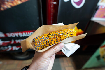a street food grilled sweet corn butter 