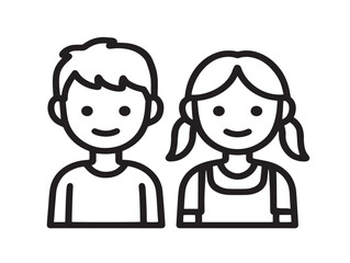 Modern Kids Activities Icon In Clean Elegant Vector Artwork Design