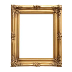 Ornate golden picture frame with intricate design for elegant display