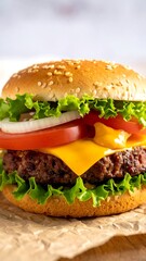 Close-up of a juicy burger (1)