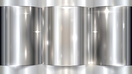 Elegant metallic abstract background with shiny reflections perfect for digital art, design projects, and modern aesthetics