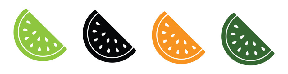 lemon slice citrus fruit flat icon lemon vector art silhouette