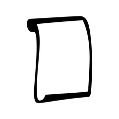 Stylized outline of the Hebrew letter Bet, isolated on a white background