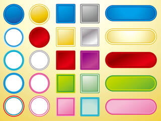 カラフルなグラデーション文字フレーム