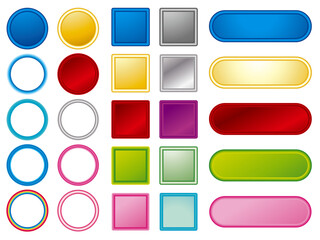 カラフルなグラデーション文字フレーム