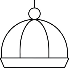 rooftop infinity spa dome line art