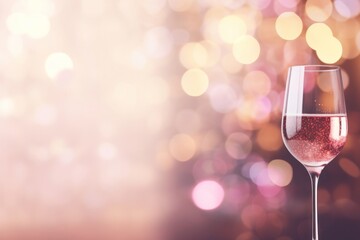 Wine bokeh effect background glass drink refreshment.