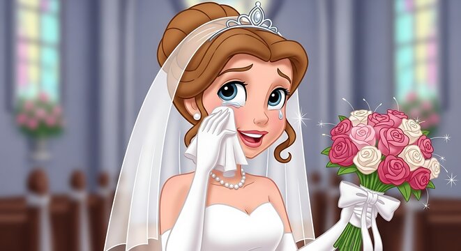 Crying Bride Ceremony.