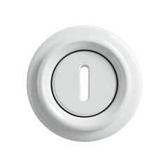 White circular button with a vertical slot (3)