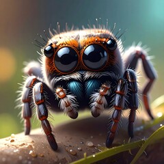 Close-up of a jumping spider (1)