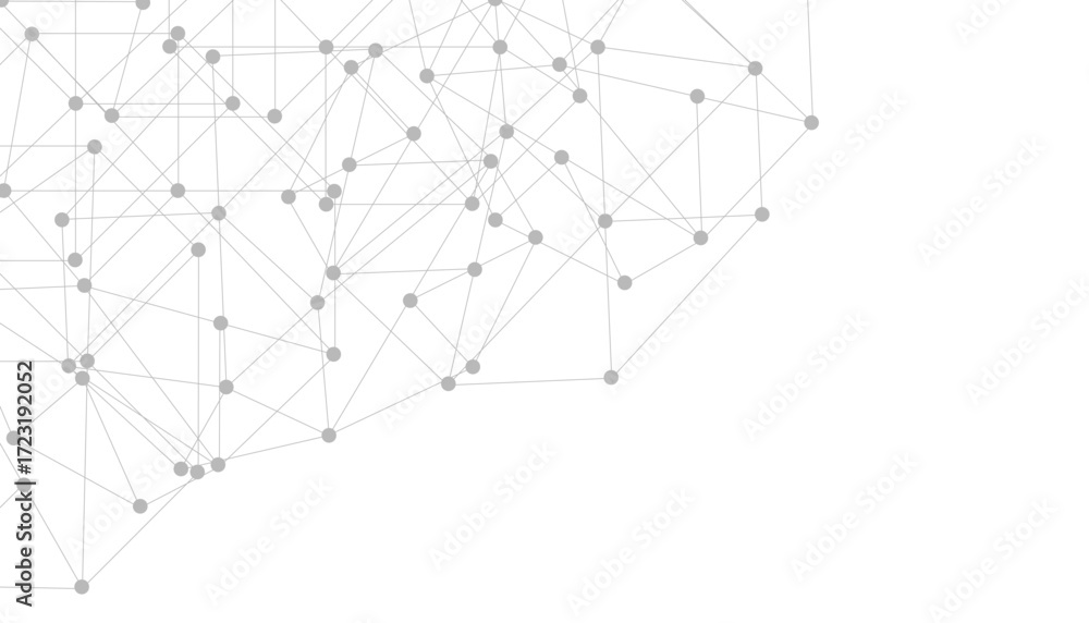 Poster abstract plexus background with connecting dots and lines. global network connection