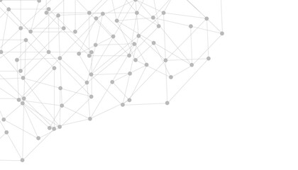 Abstract plexus background with connecting dots and lines. Global network connection