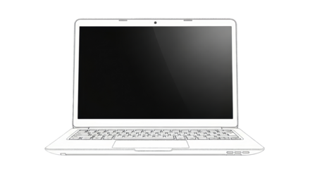 Isolated Laptop illustration for creative design assets and resources for online advertising