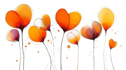 Vibrant watercolor flowers in an artistic composition with soft diffused lighting. gardening catalogs, home-decor guides, designed for home decor and floral branding.
