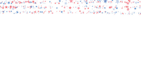 Color stars confetti borders. Splash effect banner. Vector abstract background with blurred drops of rain for wallpaper, wrapping paper, backdrop, poster, card etc.